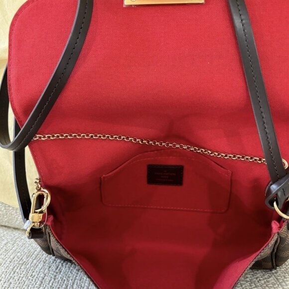 Authentic NEW LOUIS VUITTON Favorite MM Shoulder Bag N41129 Damier ebene - Picture 14 of 15